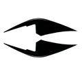 Pair Front Bumper Wind Knife Fog Light Air Vent Decor Trim Fit Toyota GR86 2022+ Gloss Black Carbon Fiber Sport Coupe Parts